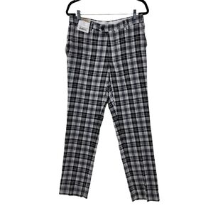 Kent & Park Men's Plaid Slim Fit Pants - 32x30